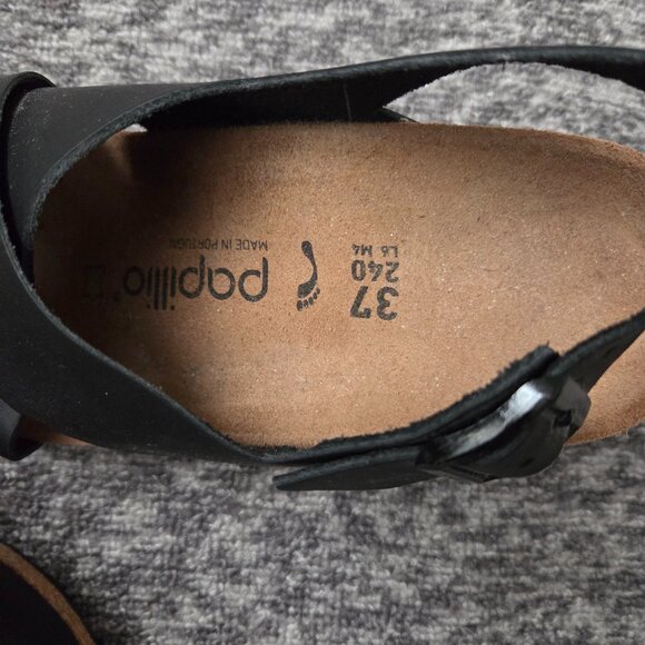 Black Leather Sandals - Picture 2 of 2